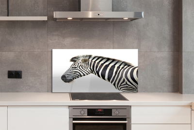 Konyhai üveg panel zebra