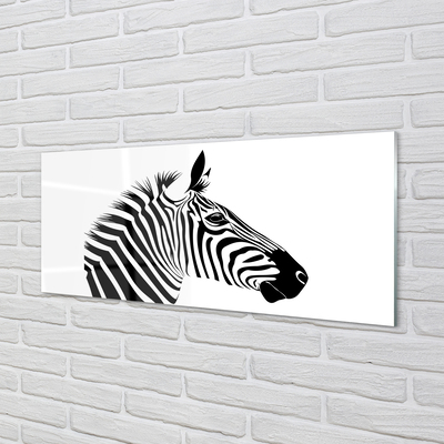 Konyhai üveg panel Illusztráció zebra