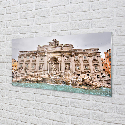 Konyhai üveg panel Róma Fountain bazilika