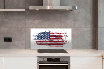 Konyhai üveg panel Amerikai zászló