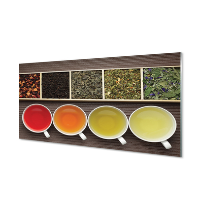 Konyhai üveg panel tea gyógynövények