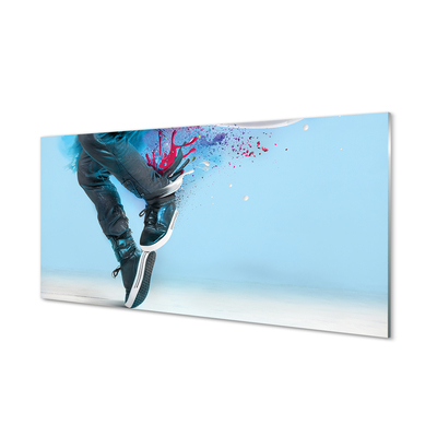 Konyhai üveg panel Legs színes Ciapki