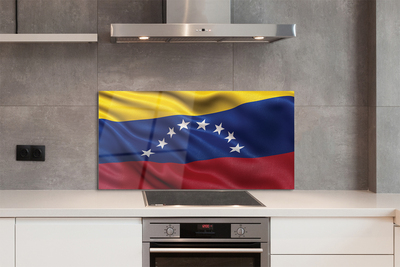 Konyhai üveg panel zászló Venezuela