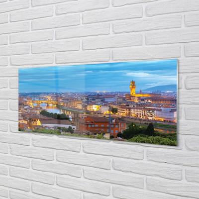 Konyhai üveg panel Olaszország Sunset panoráma