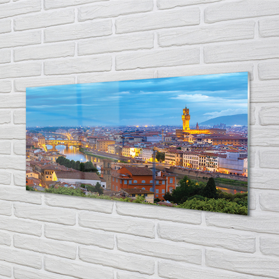 Konyhai üveg panel Olaszország Sunset panoráma
