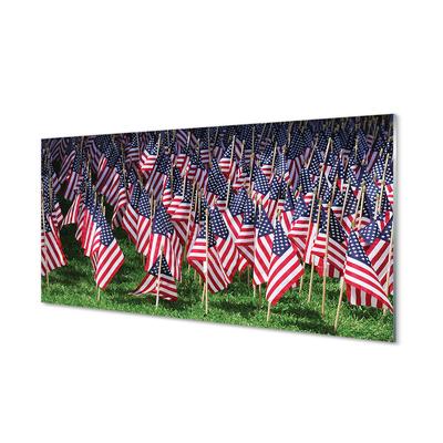 Konyhai üveg panel Egyesült Államok zászlók
