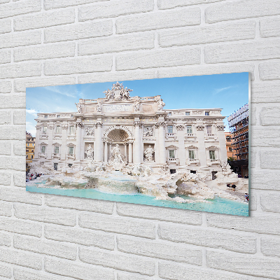 Konyhai üveg panel Róma Fountain Cathedral