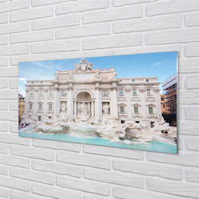 Konyhai üveg panel Róma Fountain Cathedral