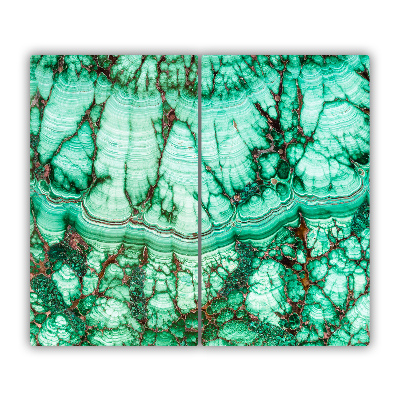 Üveg vágódeszka malachit textúra
