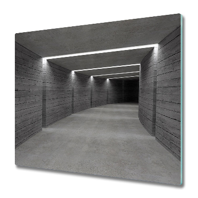Üveg vágódeszka A beton alagút