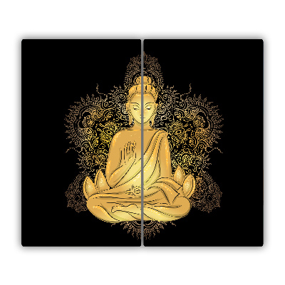 Üveg vágódeszka ülő buddha