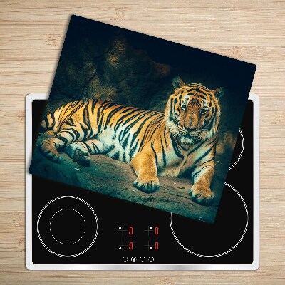 Üveg vágódeszka Tiger Cave