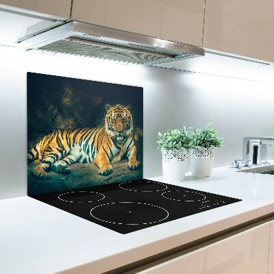 Üveg vágódeszka Tiger Cave
