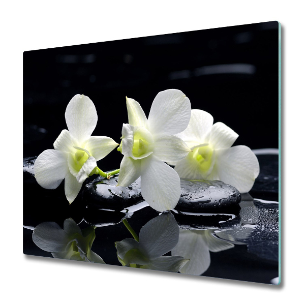 Üveg vágódeszka Orchidea