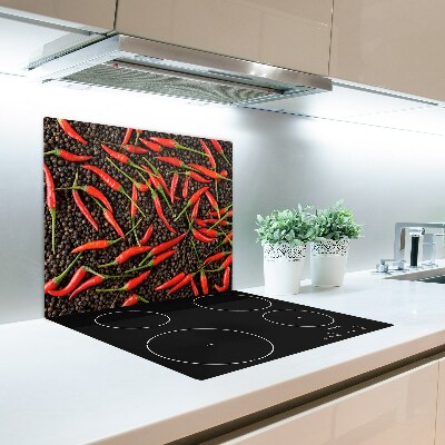 Üveg vágódeszka chilit