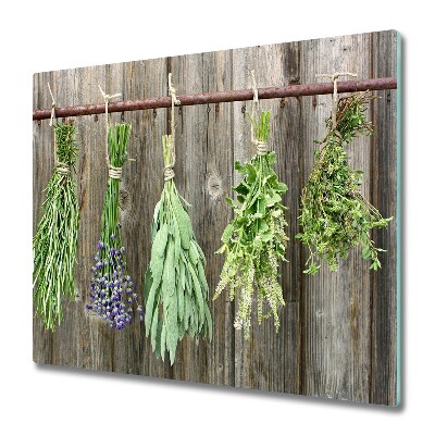 Üveg vágódeszka Herbs egy húr