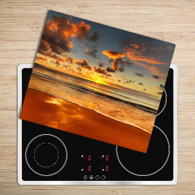 Üveg vágódeszka Sunset Beach