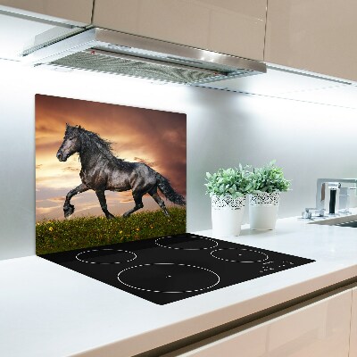 Üveg vágódeszka ügető ló