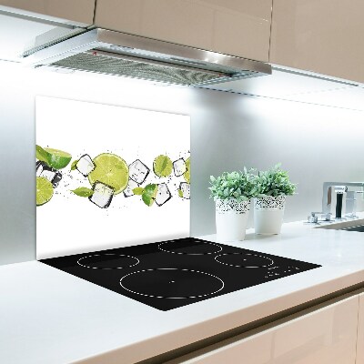 Üveg vágódeszka lime jég