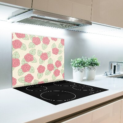 Üveg vágódeszka Roses