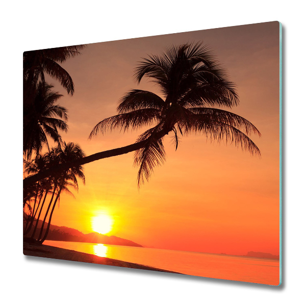 Üveg vágódeszka Sunset Beach