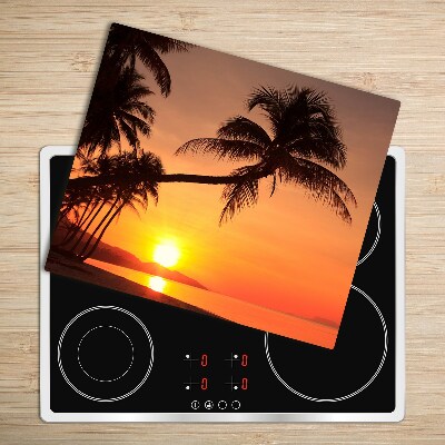 Üveg vágódeszka Sunset Beach