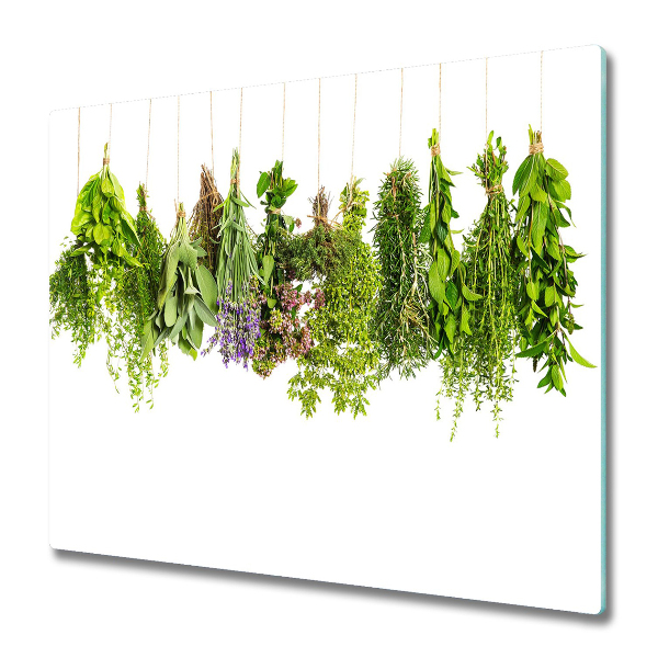 Üveg vágódeszka Herbs egy húr