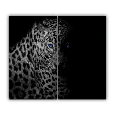Üveg vágódeszka leopárd