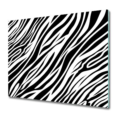 Üveg vágódeszka Zebra háttér