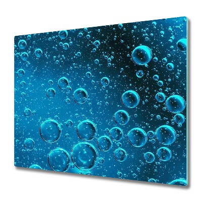 Üveg vágódeszka Buborékok víz alatt