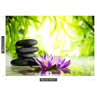 Fotótapéta A Lotus és a Zen Stone-