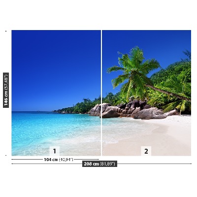 Fotótapéta Seychelles strand