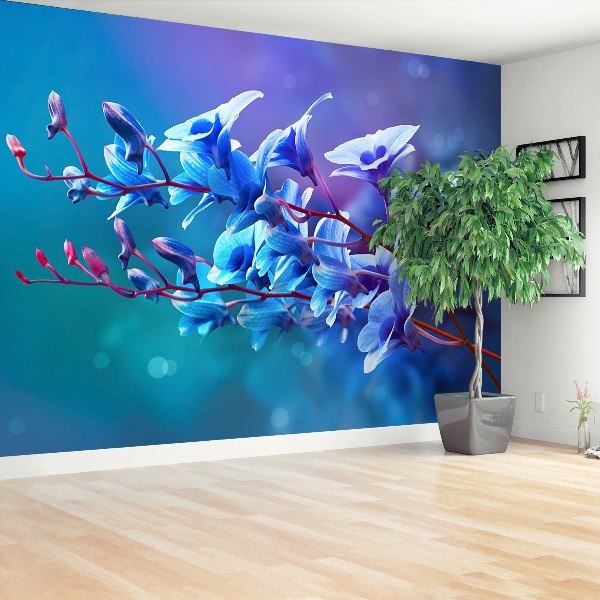 Fotótapéta kék orchidea