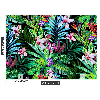 Fotótapéta trópusi virágok