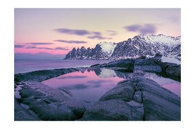 Fotótapéta téli Fjord