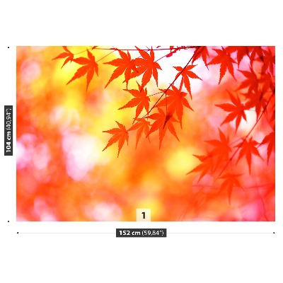 Fotótapéta narancssárga levelek
