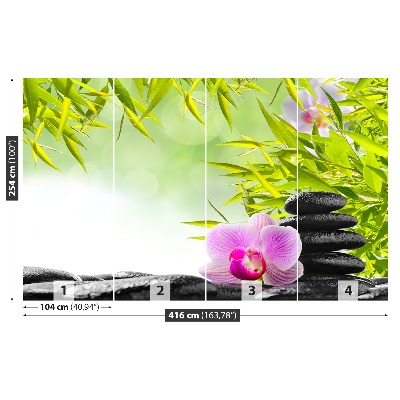 Fotótapéta Bamboo és orchidea