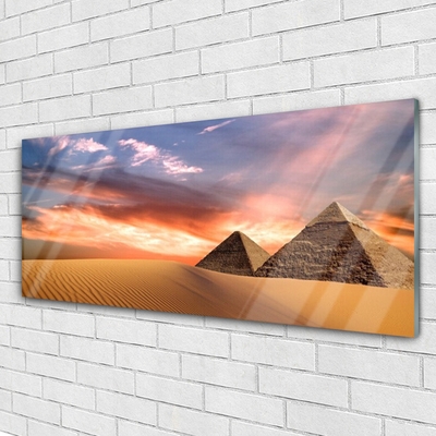 Akrilkép Desert piramisok A Wall