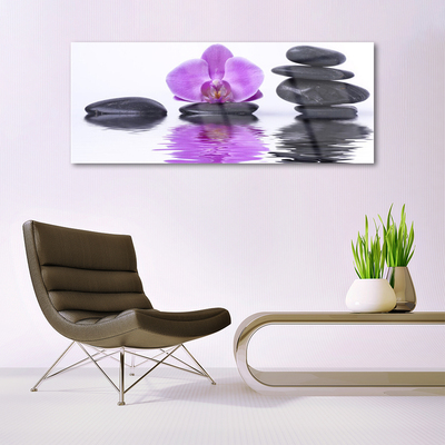 Akrilkép Virág Víz tükörképe