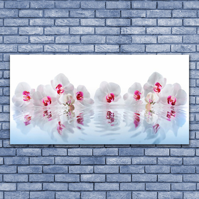 Akril üveg kép Virág növény természet Art