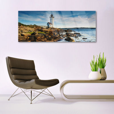 Akril üveg kép Lighthouse Landscape