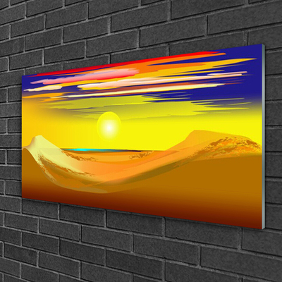 Akril üveg kép Desert Sun Art