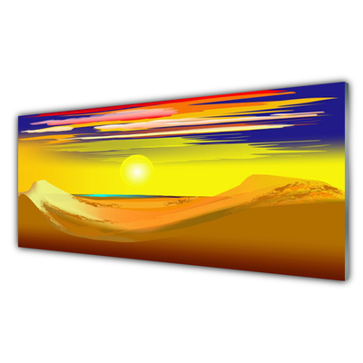 Akril üveg kép Desert Sun Art
