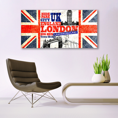 Akrilkép London Flag Art