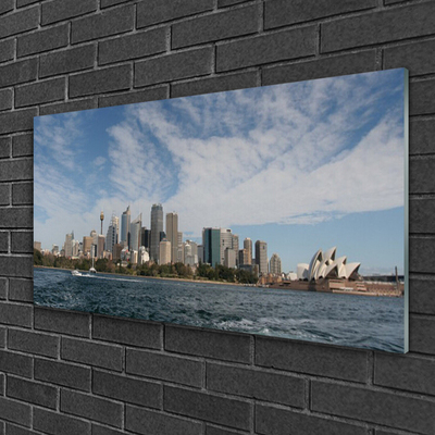 Akrilüveg fotó Sea városi házak Sydney