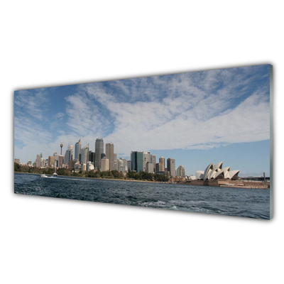 Akrilüveg fotó Sea városi házak Sydney