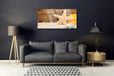 Akrilüveg fotó Starfish Sand Art