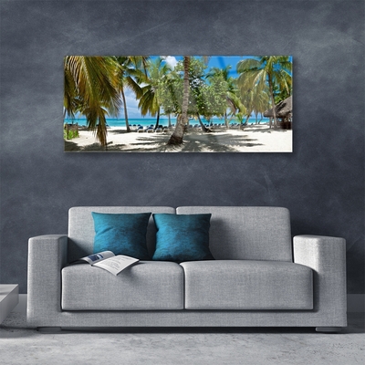 Akrilkép Beach Palm Trees Landscape