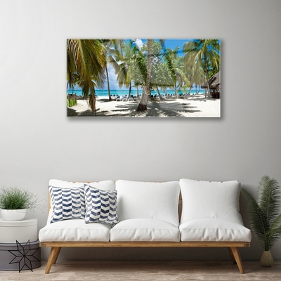 Akrilkép Beach Palm Trees Landscape