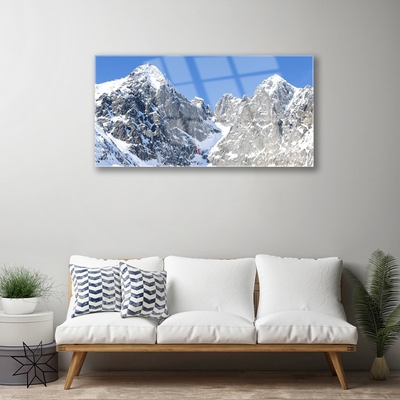 Akrilkép Snow Mountain Landscape